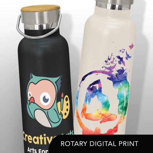 Powder Coated Metal Bottles rotary digital print